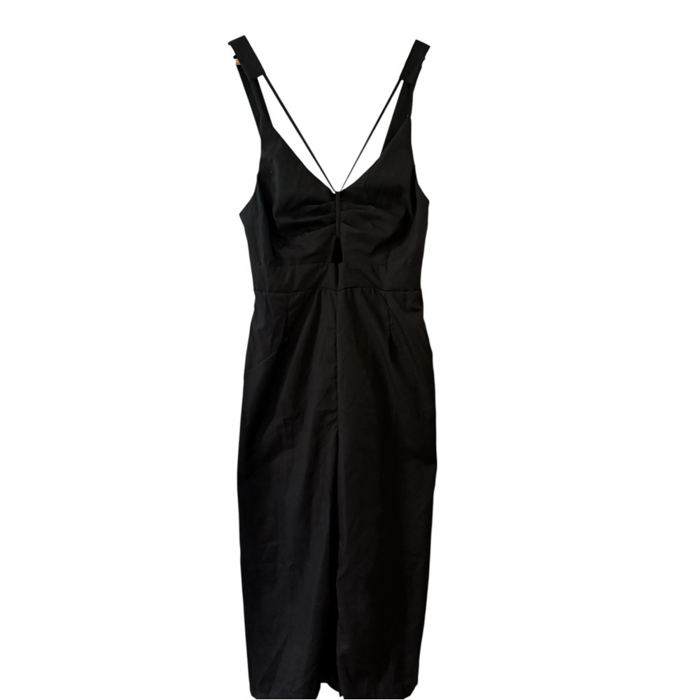 Black Sleeveless Spaghetti Strap Jumpsuit